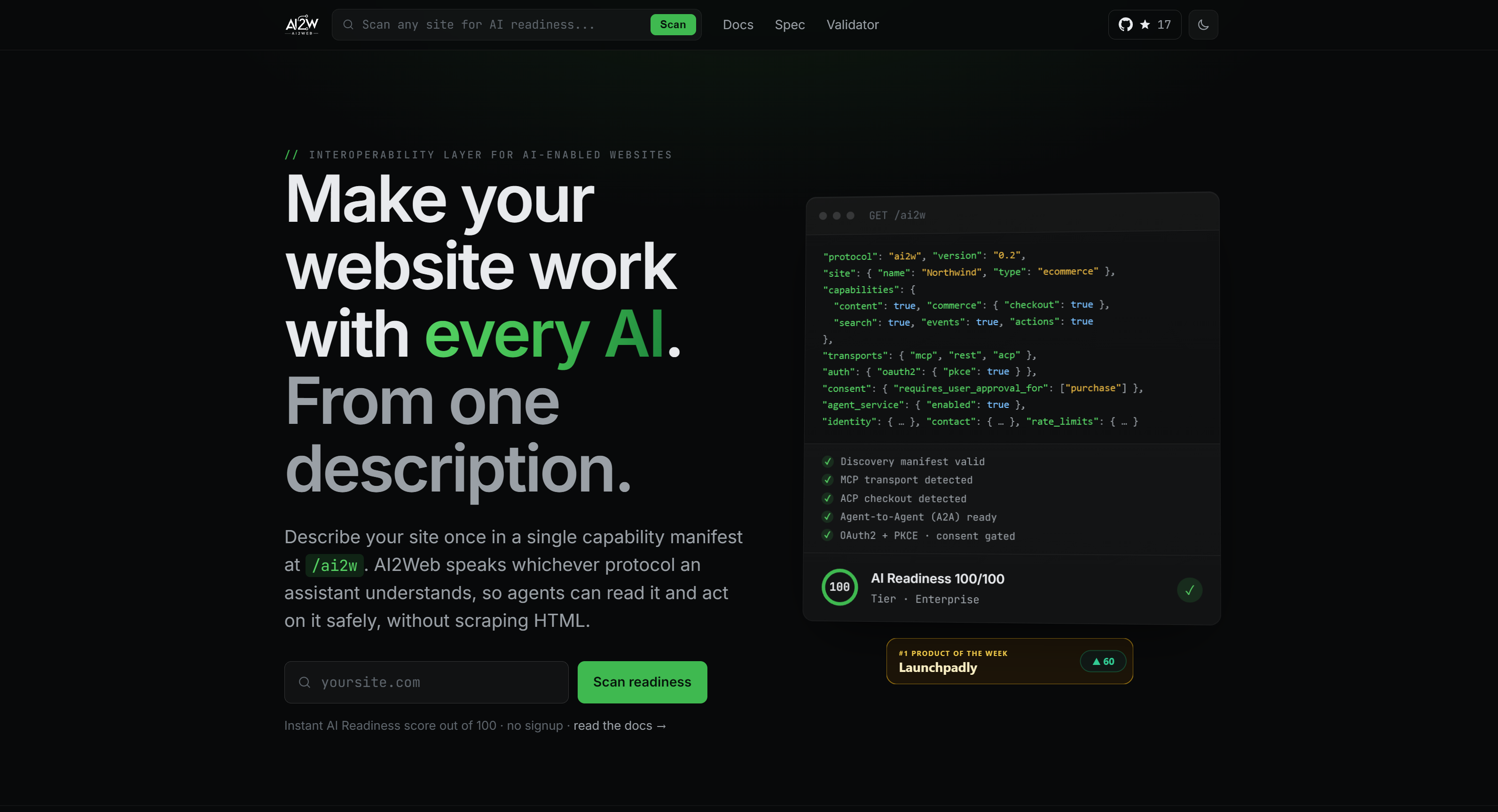 ai2web.dev screenshot