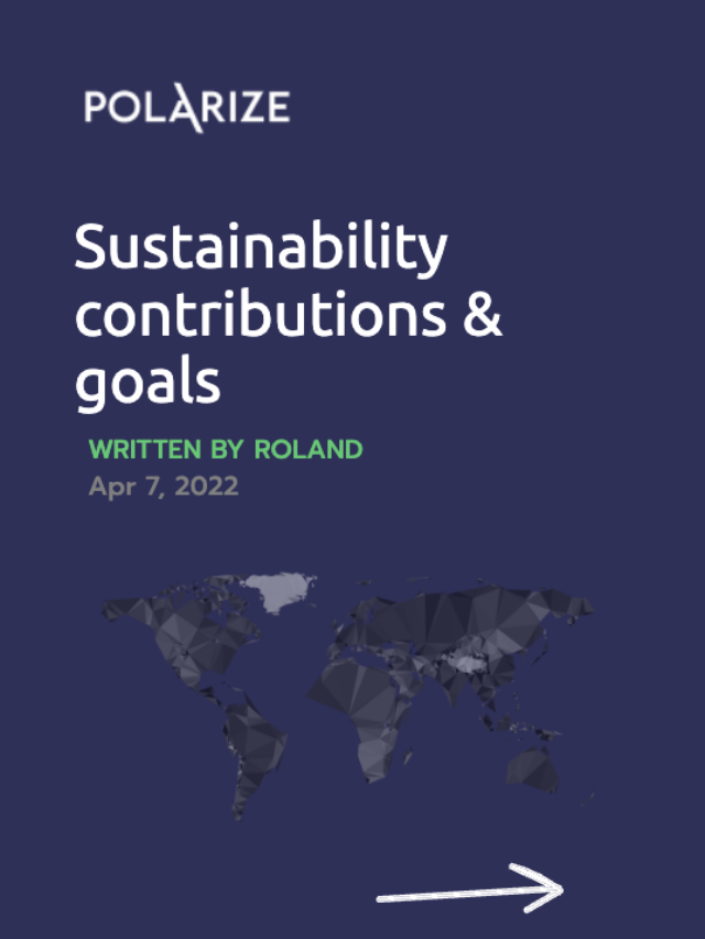 Polarize – Sustainability contributions & goals – 2022