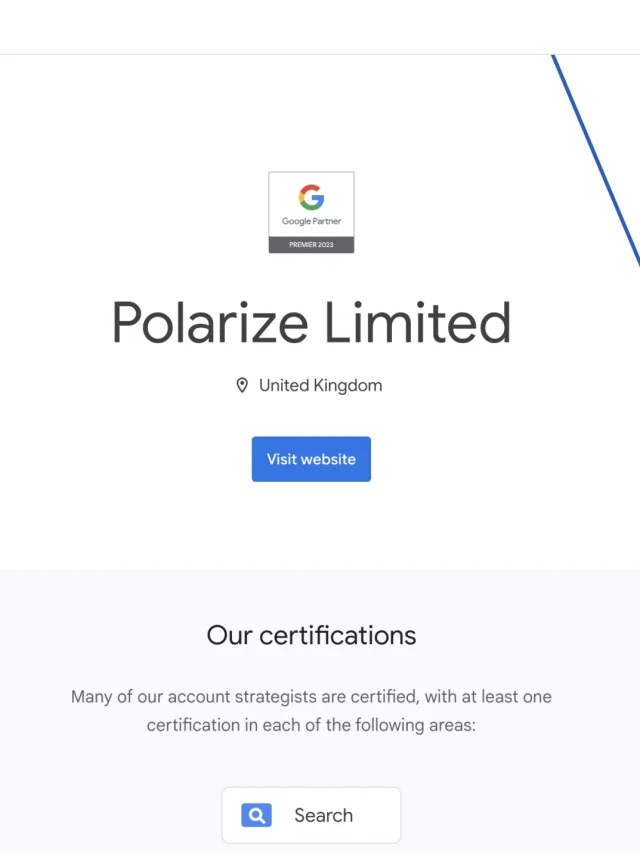 Polarize Ltd, Your Premier Google Partner
