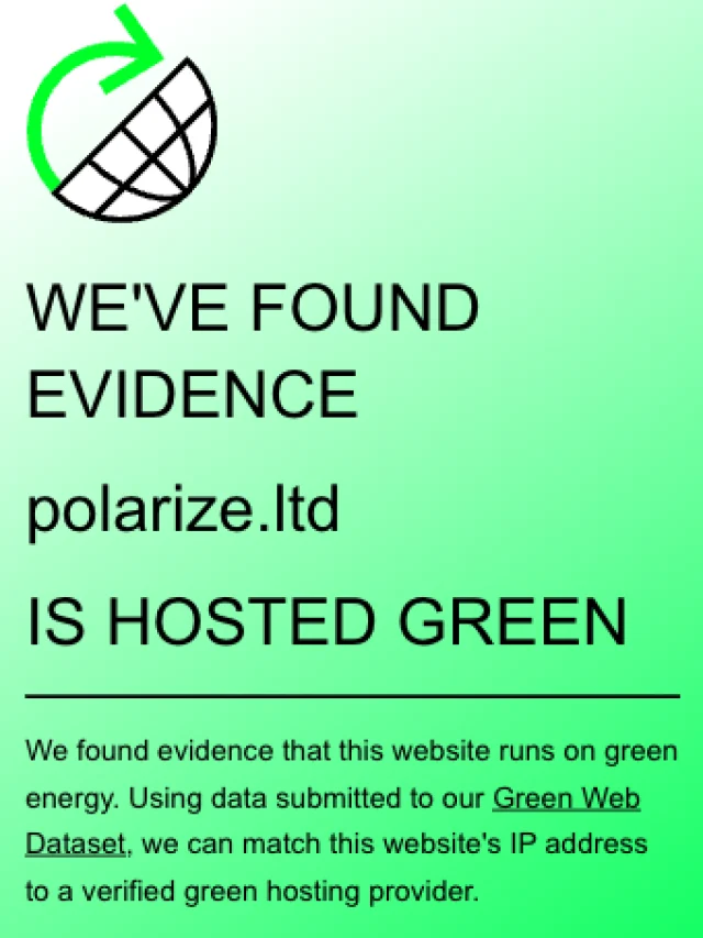 Polarize Ltd’s Commitment to Green Web Hosting